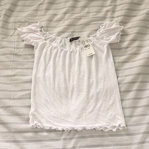 Brandy Melville Smocked Tee